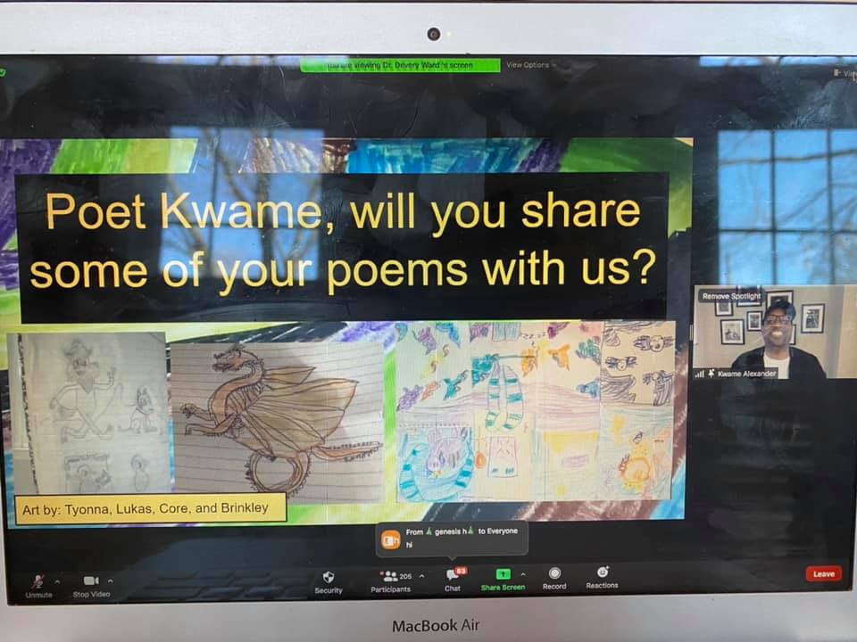 Kwame Alexander visits the Academy virtually.